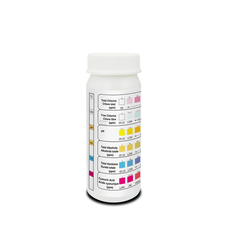 OEM test strips 6 in 1 Accurate reagent strips for water hot tub swimming pool 6 parameters