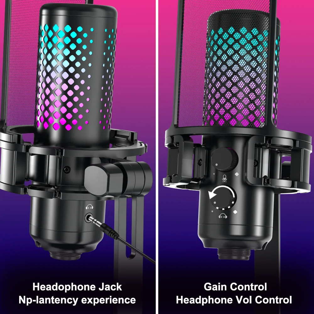 Wholesale ODM OEM USB RGB Mic Micrfono BTC Condensador Microphone