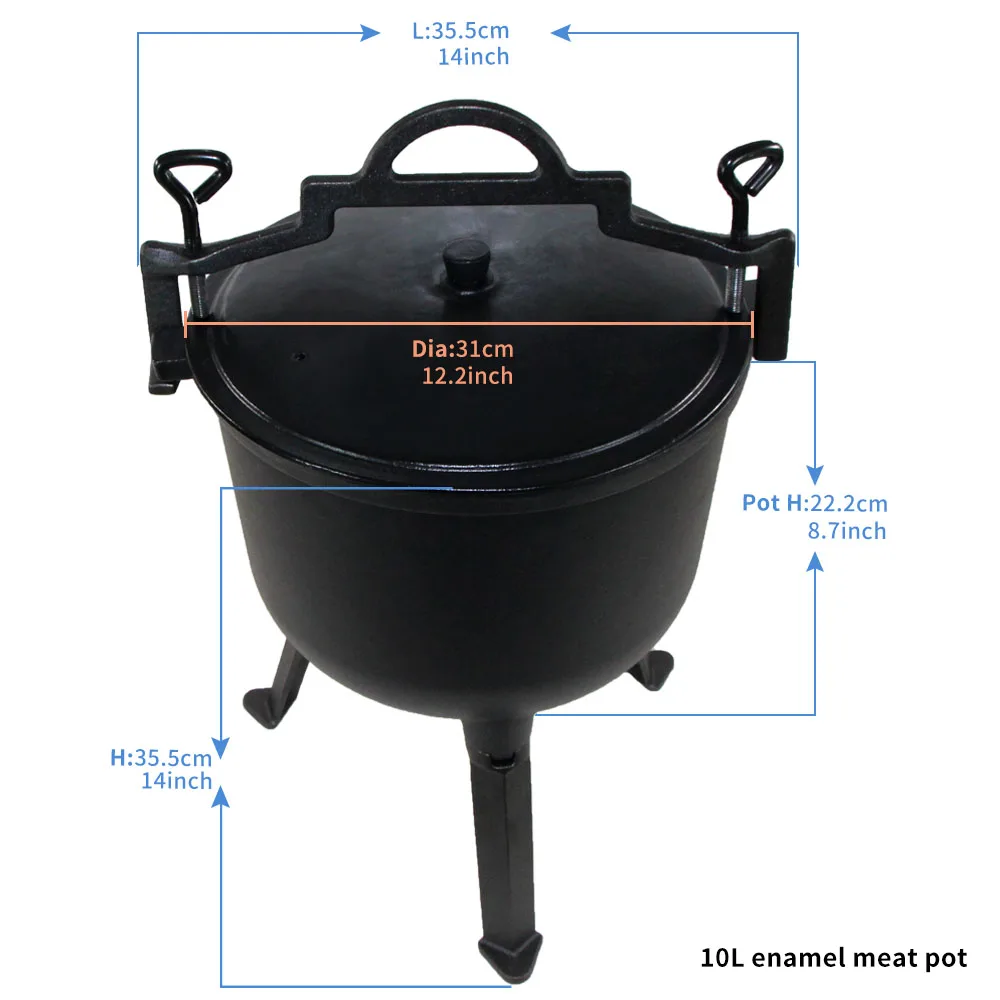 4L 5L 7L 8L 10L 12L 15L enameled Cast iron pressure boiler