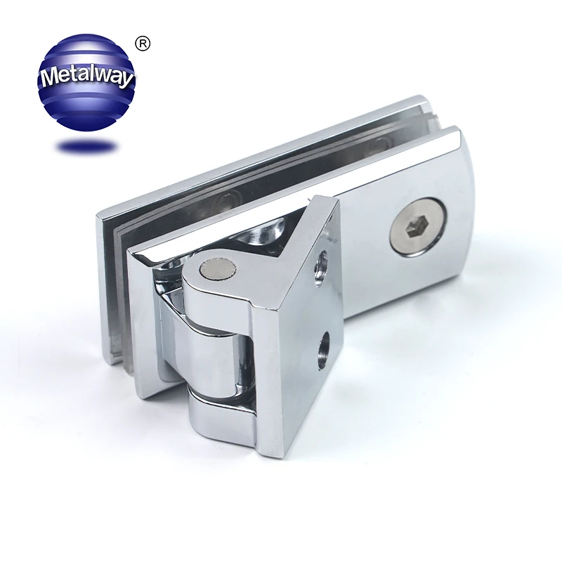 Zinc Alloy Glass Door Hinges Chrome Shower Door Hinges Frameless Glass Shower Door Hinge for Shower Room