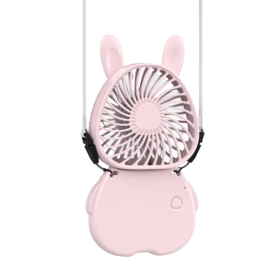 Ce Rohs Portable Mini Neck Fan Personal Handheld Foldable Usb Rechargeable Fan 800mah Neck Hanging Fan