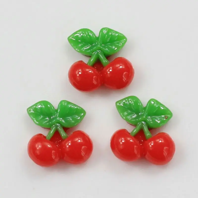 
Wholesale Cheap Price 14*16mm Mini Size Cute Strawberry Resin Craft Cabochon Charms 3D Style for Slime 