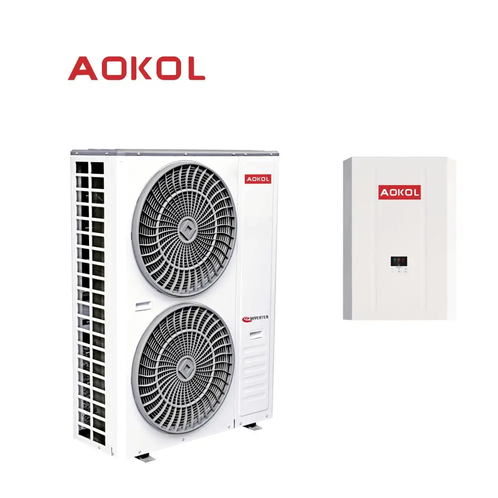 New Energy A+++ heat pump,China AOKOLR32 15kW heat pump Split heat pump water heater,DC inverter EVI oem heat pump air to water
