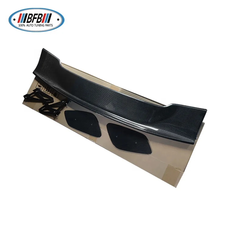 Real Carbon fiber Universal GT Spoiler GT Racing Spoiler Wing Trunk Lip Spoiler for Car
