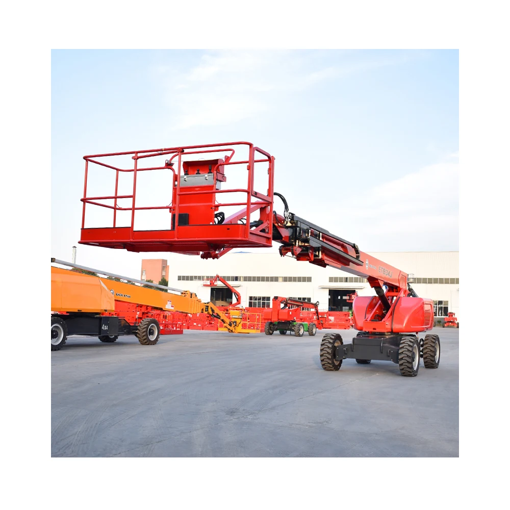 Portable Lifter Telescoping 12m-24m Aerial Trailer Towable Manlift Tow Behind Small Boom Man Lift