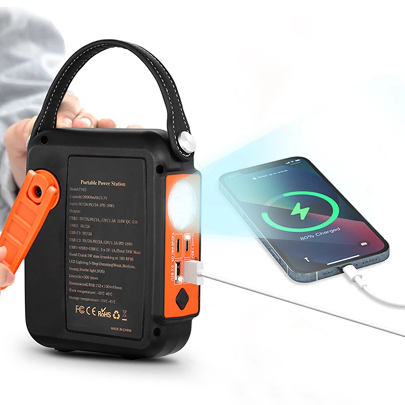 stw mini power bank 20000mah fast charging  free shipping portable slim pd 100w for macbook pro finger emergency