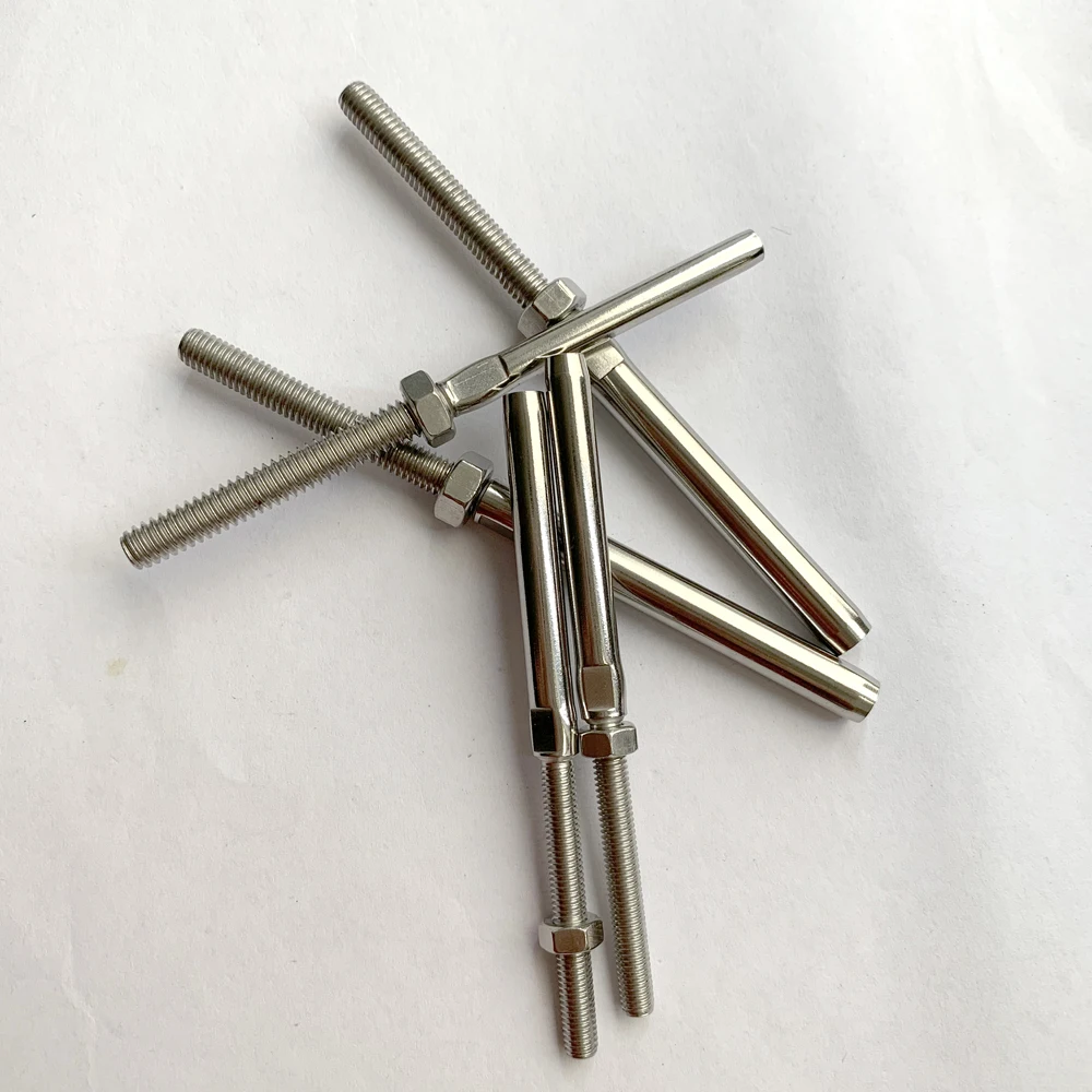 Rigging Hardware Tension Fitting Wire Rope Accessories Stainless Steel Swage Stud Thread Terminal