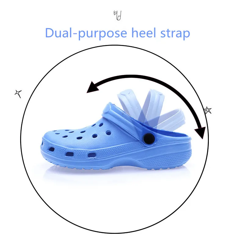 Садовая обувь унисекс, полноразмерные сабо из ЭВА на платформе, для женщин и мужчин, для детей