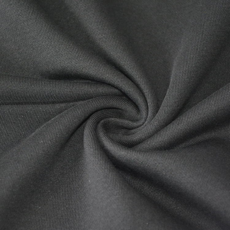 Hot-selling promotional custom wholesale  knitted fabric 80% cotton 20% polyester fleece fabric for sweater shirt