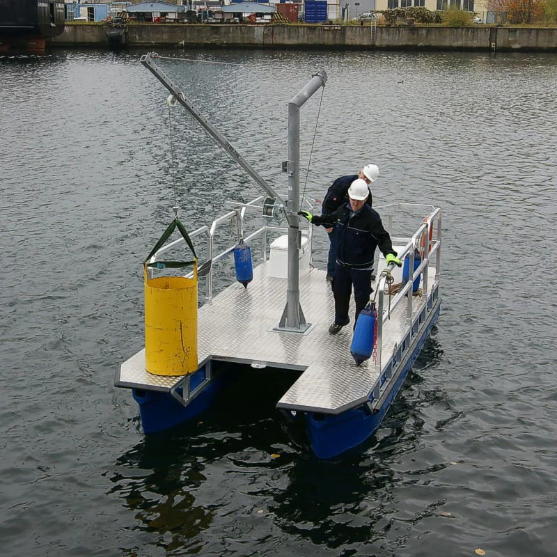 Floating fishing Pontoon boat pontoon float water boat sea platform