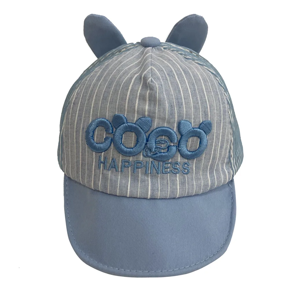 In Stock Welcomed in American Korean Japan Philippines Kids Children Cap Mesh Hat Breathable Baseball Cap With Embroidery Logo