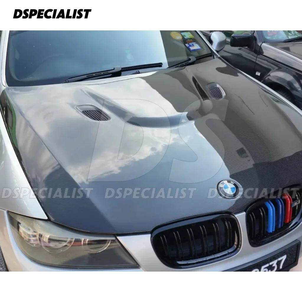 M3 Style Carbon Fiber Hood Bonnet For Bmw 3 Series E90 2005-2008 Engine Bonnet