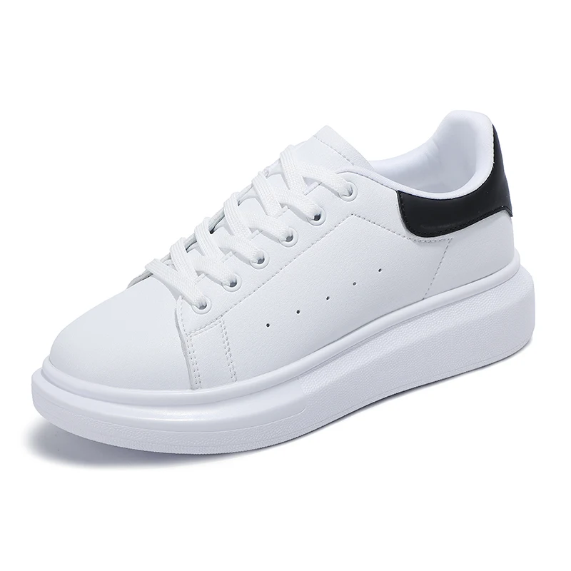 Free Shipping Zapatillas Deportivas Women Microfiber Upper EVA Sole White Sneakers Women Ladies Sneakers Shoes Casual Woman Shoe