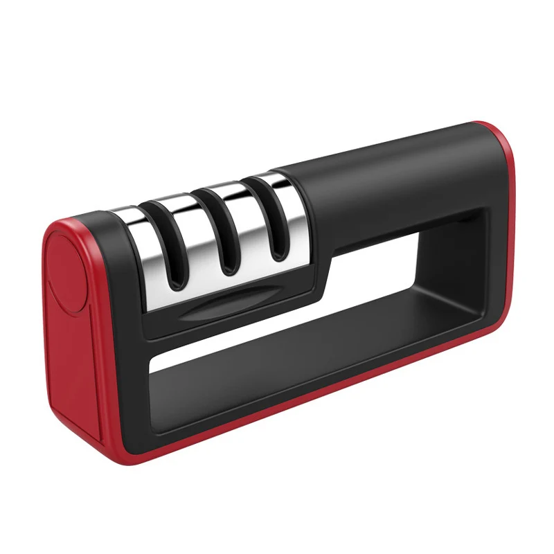 Tungsten Carbide 3 Stages Handheld Japanese Manual Professional Diamond Knives Kitchen Knife Sharpener System for Knives