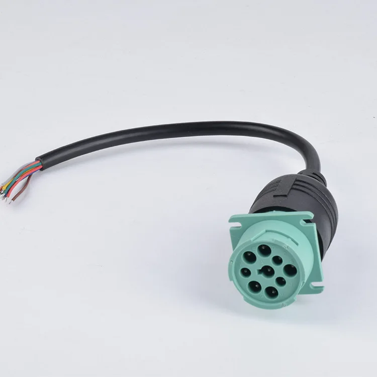 Custom J1939 9pin to open end Auto Truck diagnostic cable