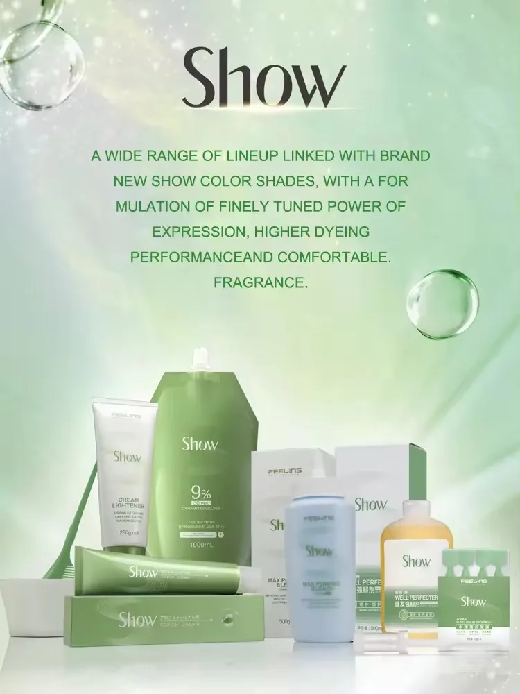 Feeling Professional Hair Dye Colour Japanese Formula Permanent Hair Color Cream of Warm Tone Shades 141