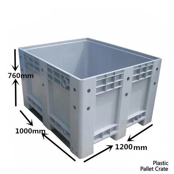 Exhibition Promotion Storage Box Pallet Container High Volume Crate Bin Bulk Plastic for Industrial Agricultural Plastic