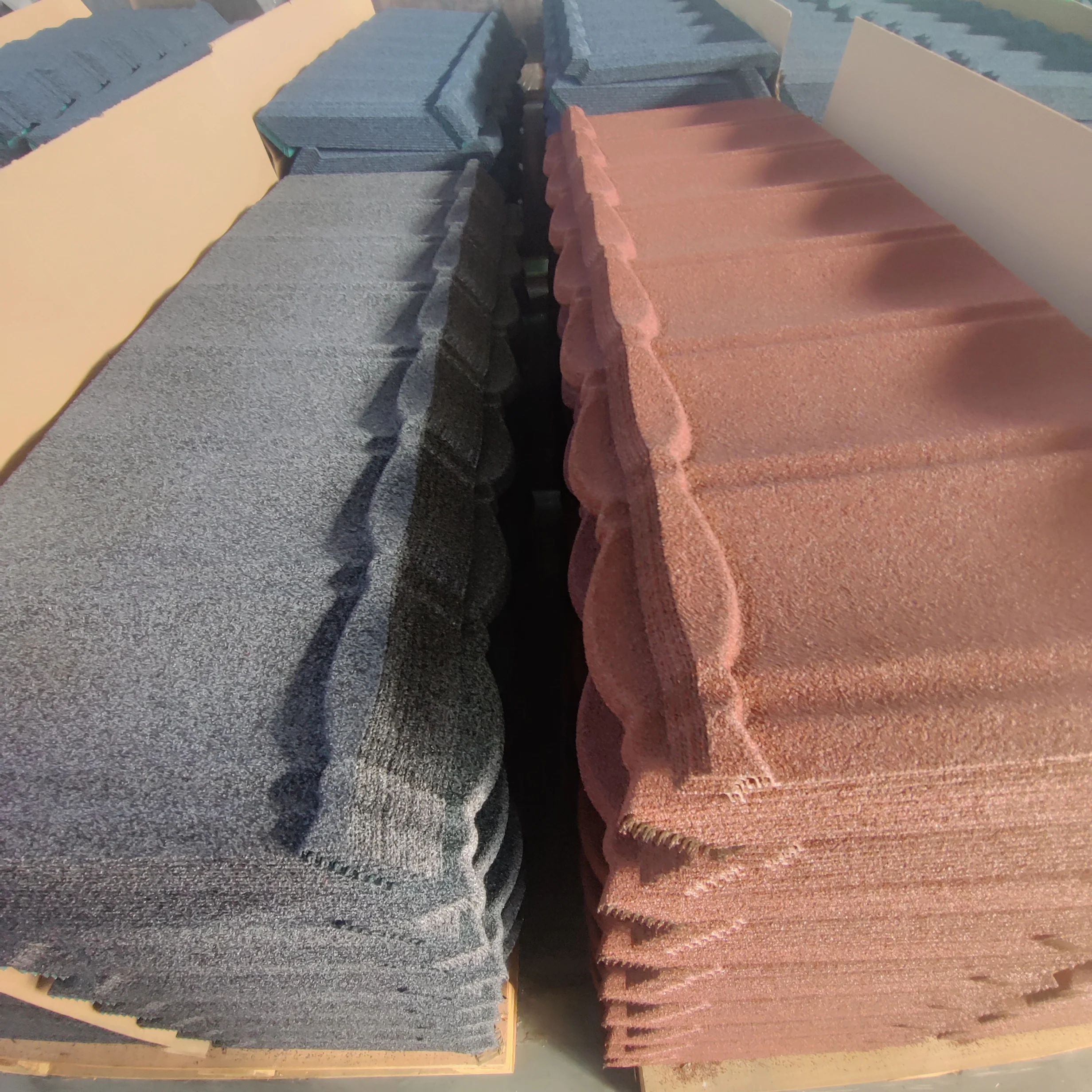 New Arrival Composite Slate Roof Tiles Colorful Stone Coated Steel Roofing Tile