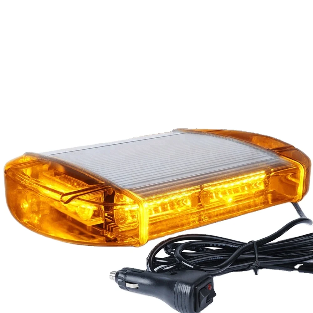 24 led car top roof amber warning mini lightbar H609B