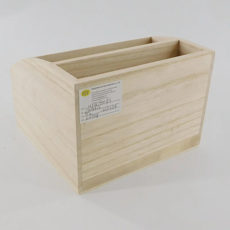 wholesale custom natural unfinished wood mail desk file organizer wooden desktop organizer