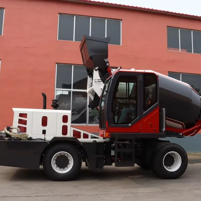 right hand drive 3m3 self loading concrete mixer trailer truck for sale