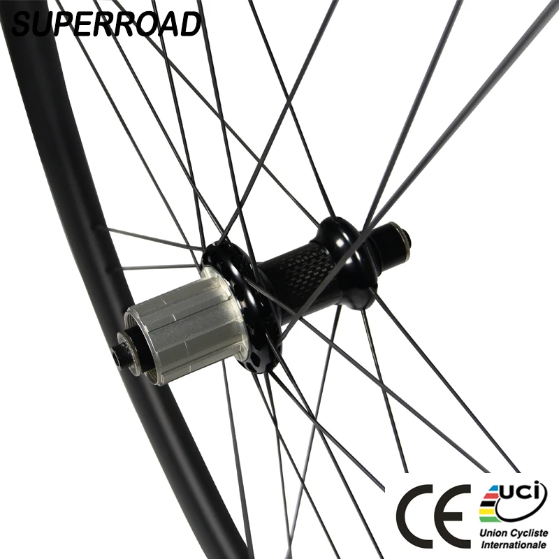 25mm Wide 38mm Deep China Xiamen Bike Lightweight T1000 Cycling Wide Carbon Wheels Clincher 700C Wheelset
