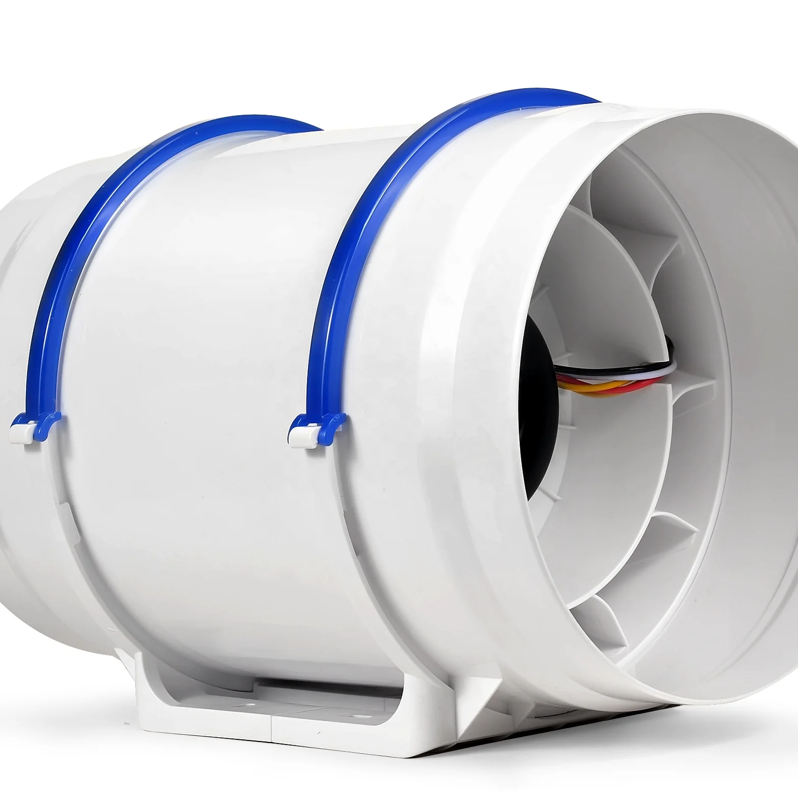 Hon&guan factory direct sales AC cooling product silent mixed-flow fan 8 inch 200mm diameter HAVC exhaust blower fan