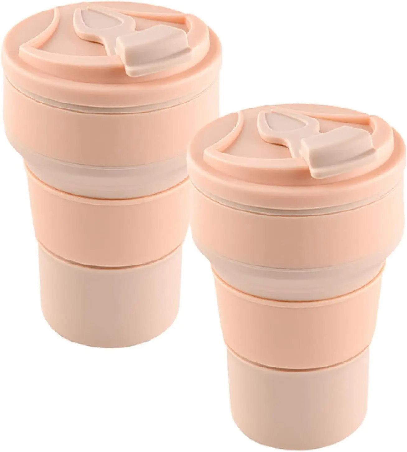 silicone collapsible coffee mug Food Grade Silicone Portable Folding Travel Cup Sport Bottle with Lids for Kids Adults