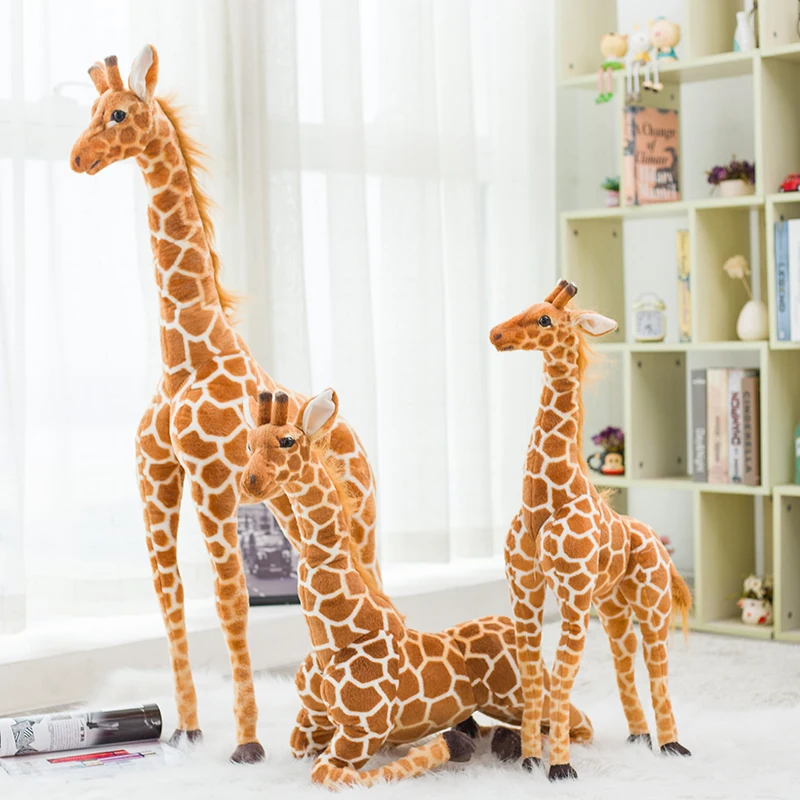 new washable gifts customized durable standing plush toy big giraffe simulation stuffed animal