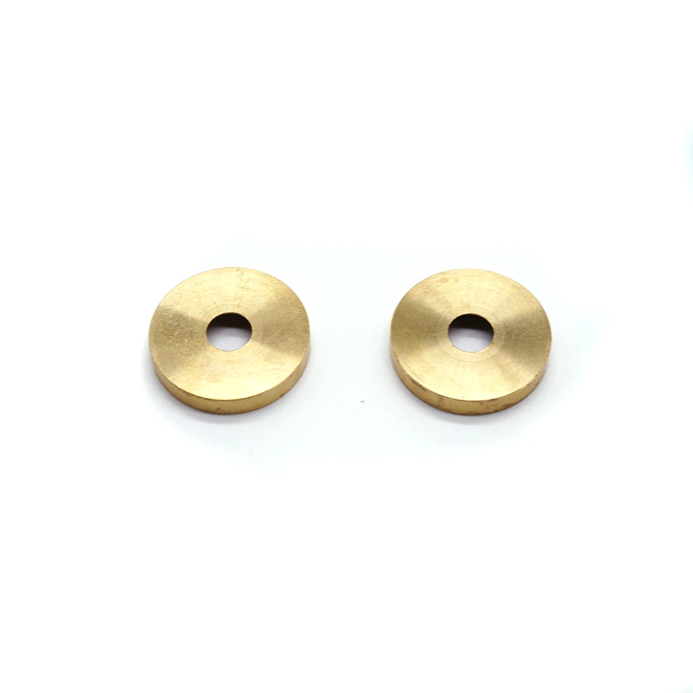 Easy Installation Vacuum Forged Gold Metal Round Shape Polished Decorative Brass Screw Cover Caps