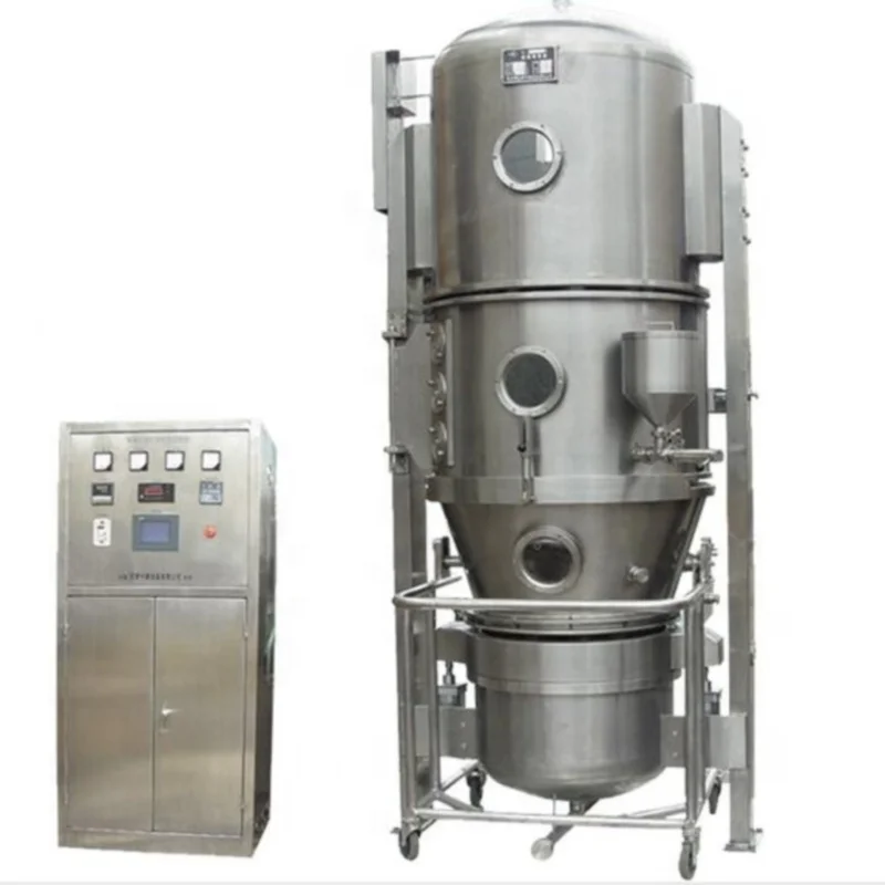 GMP Standard Stainless Steel Hot Sale High Efficient FL Boiling Granulator for Slow Release Formulation