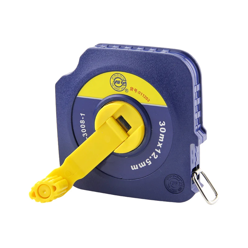 Hand-Cranked Circular Woodworking Measuring Ruler 10/15/20/30/50 Meters Stainless Blade ABS Plastic Material Steel Tape Measure