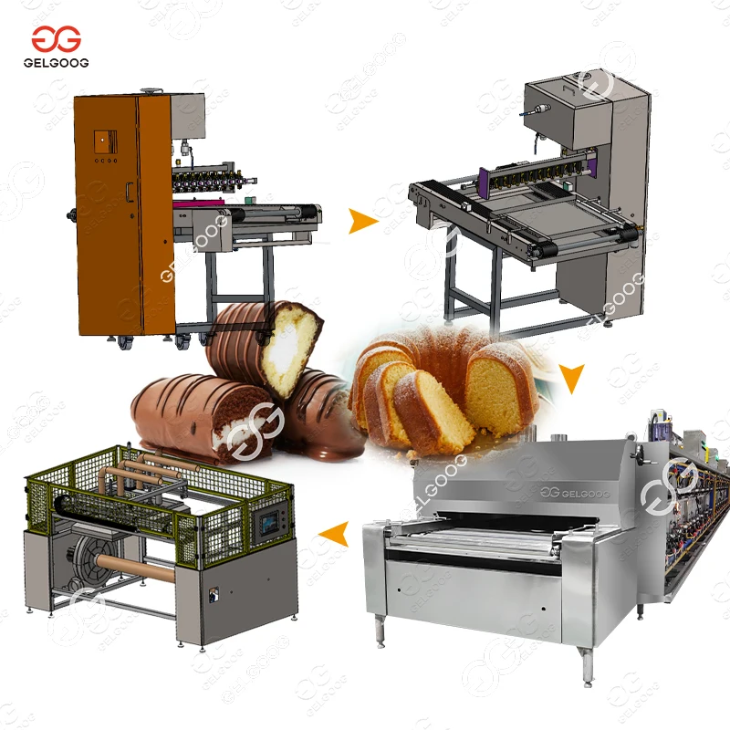 Automatic Industrial Automatic Queen Cake Making Machine Arab Cake Production Line For Many Types Of Cakes