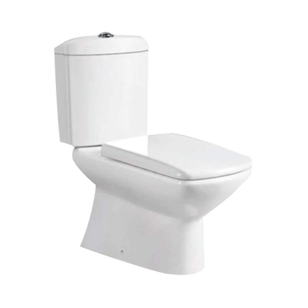 Bathroom Ceramic WC Wash Down Two Pieces Toilet Hot Sale Sanitary Ware High Quality Floor Mounted Gravity Water Close set Toilet