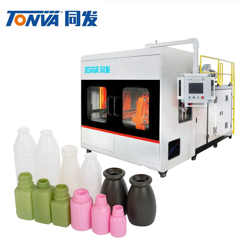 plastic phial small medicine bottle drug bottle making fully automatic extrusion blow molding machine and molds