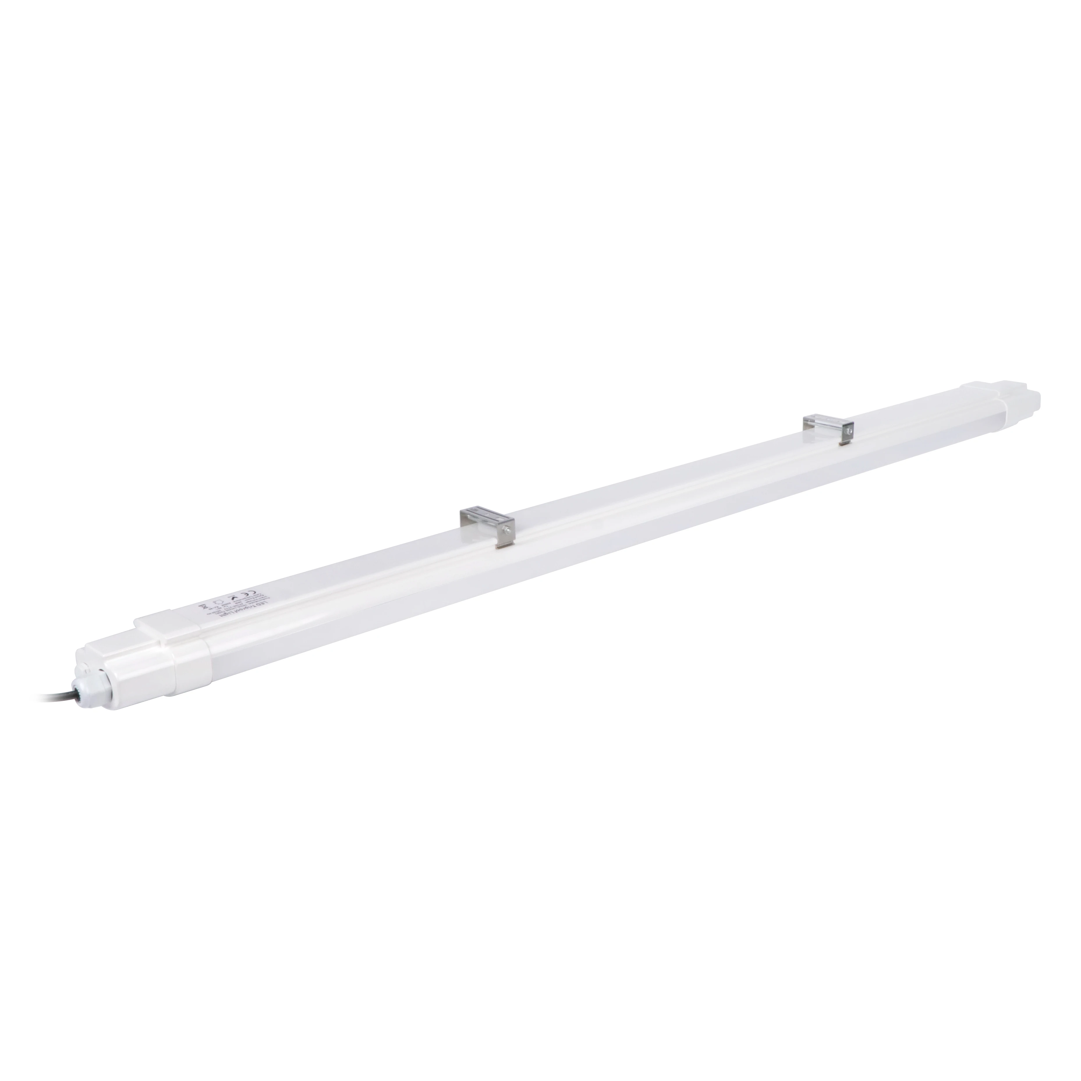 LED Tri-proof Light IP65 Stainless Steel Housing Striped PC lampshade Fixture Multiple mounting options Tunnels subway bridge