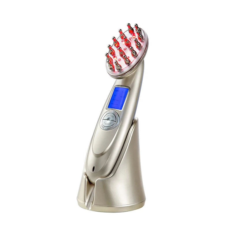 Allurlane Hair Treatment Regrowth Red Light Therapy Laser Hair Anti Loss Hair Comb Vibration Head Massager