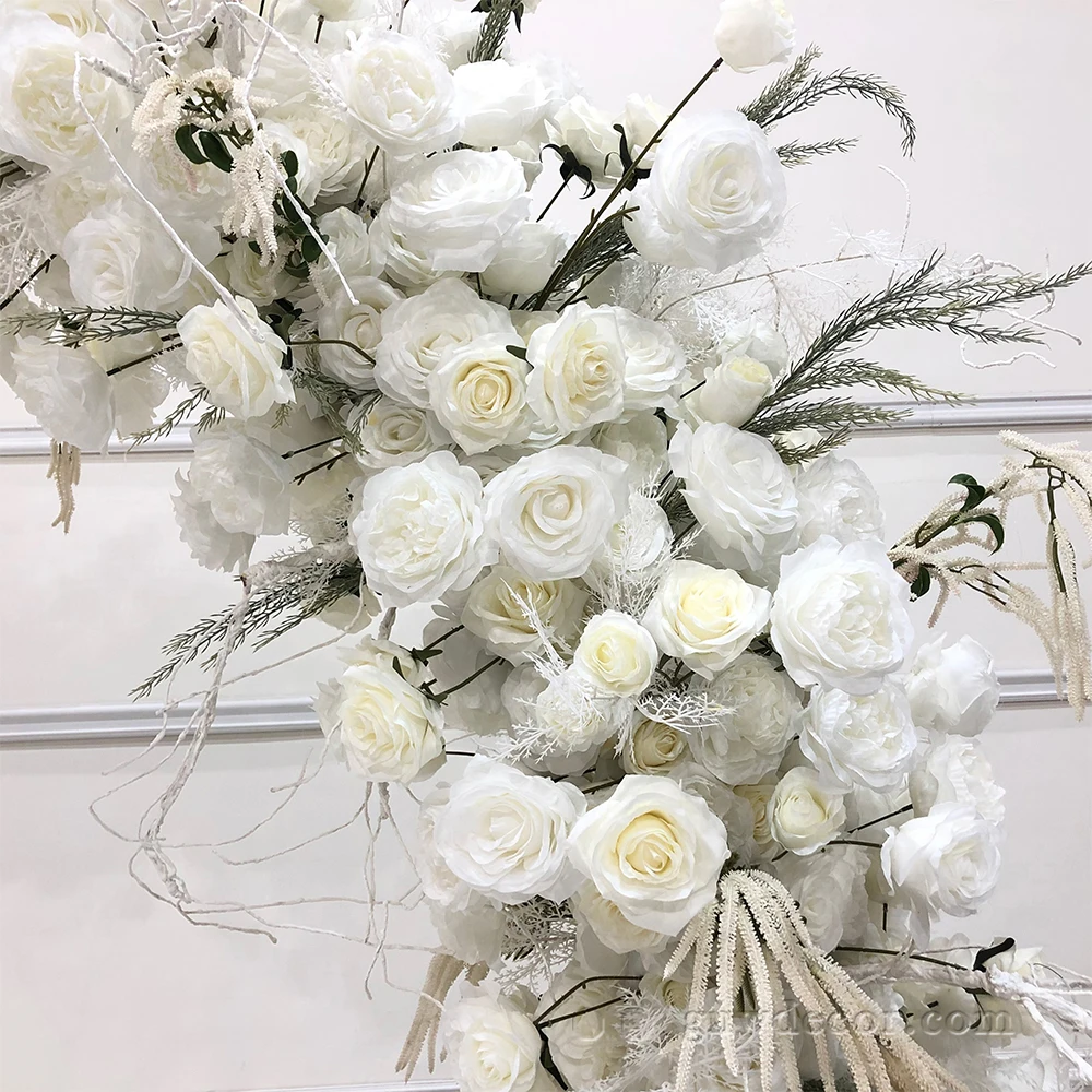GNW white Color Flower Decoration Frame Factory direct sales  wholesale Frame Stage party Wedding flower arrangements Circle