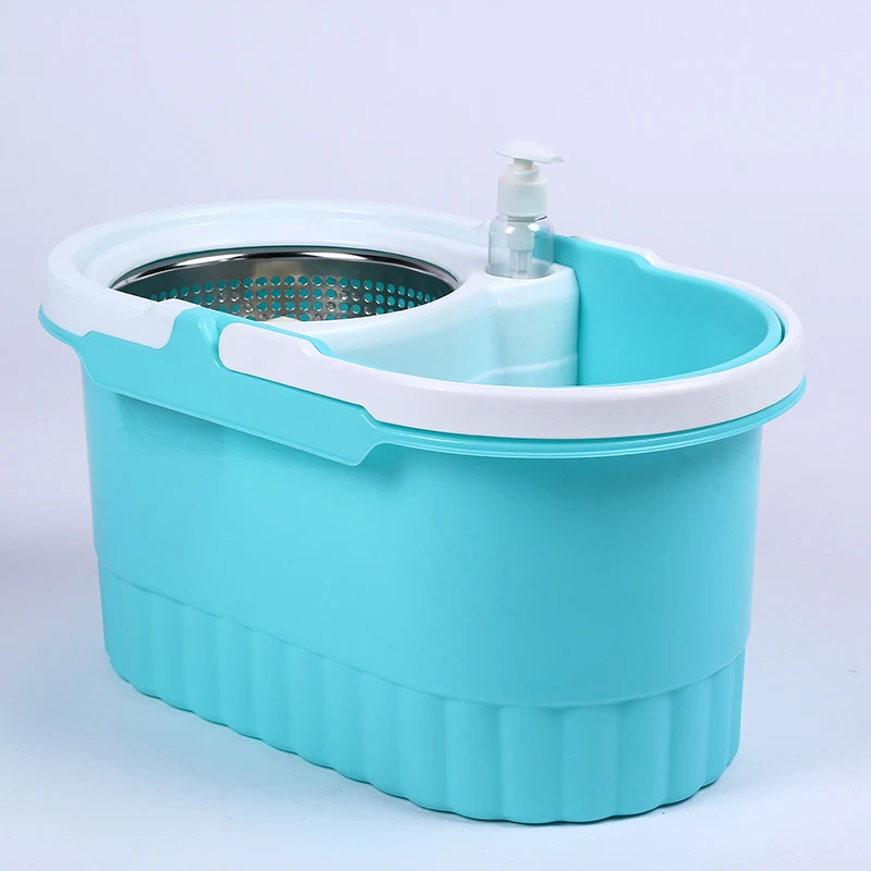 Esun Microfiber Rectangle Spin Mop with Bucket Aluminum Pole for Floor Cleaning Drying Wet Surfaces Advantage