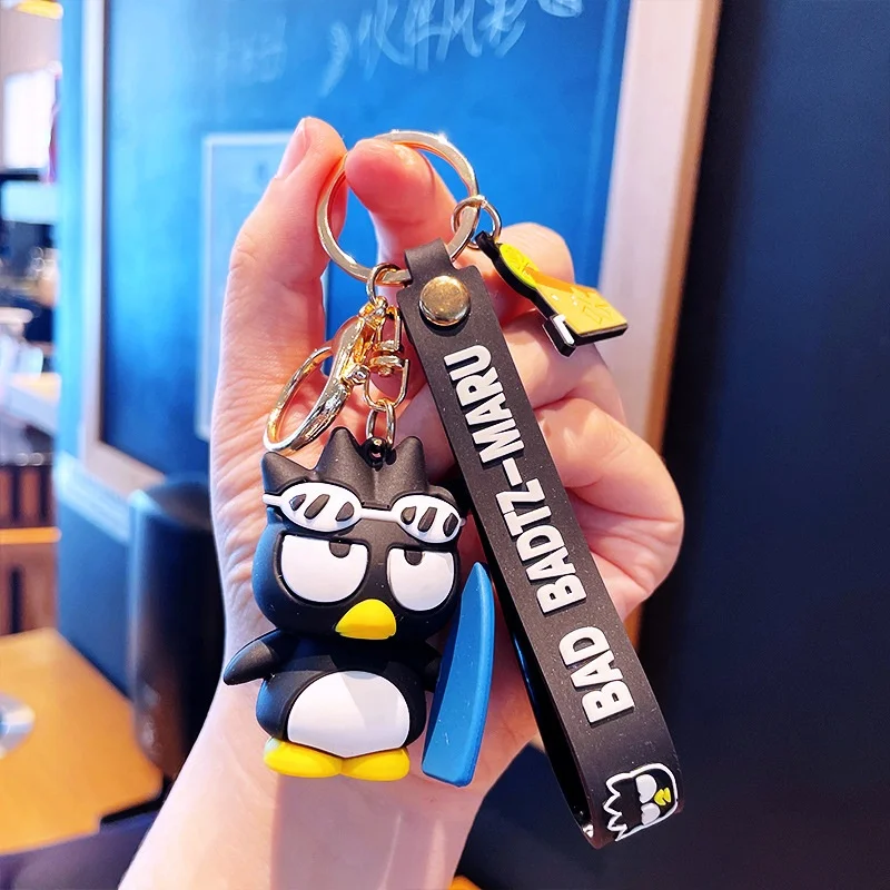 2022 new arrivals llaveros designer keychain cute melody hello KT penguin Pom Pom purin rubber metal key chains accessories
