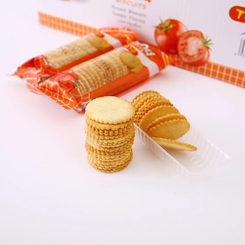 26g Bag Packing Halal Snack Vegetable Salty  Cracker Biscuit