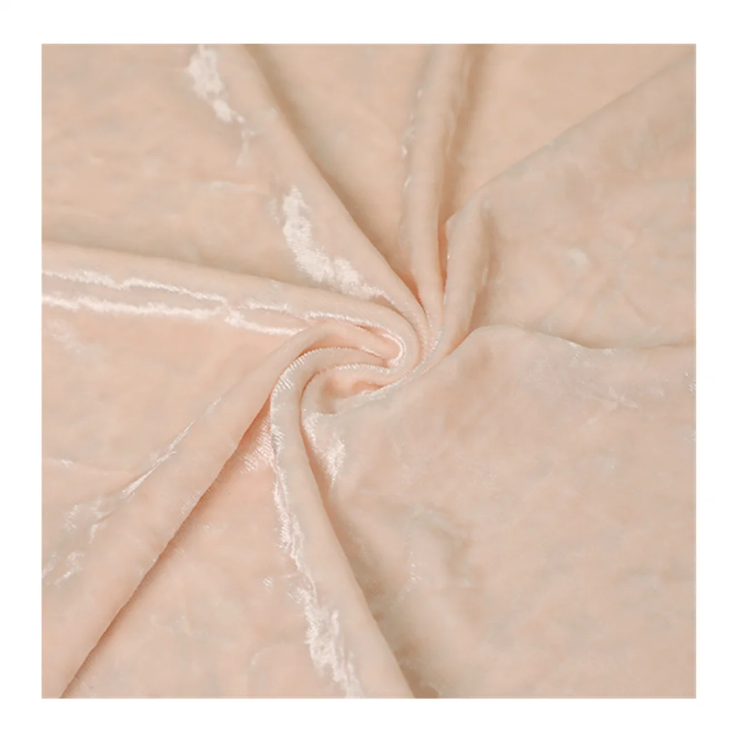 Eco-friendly wholesale shiny ladies velvet dress Korea velvet fabric for women dress