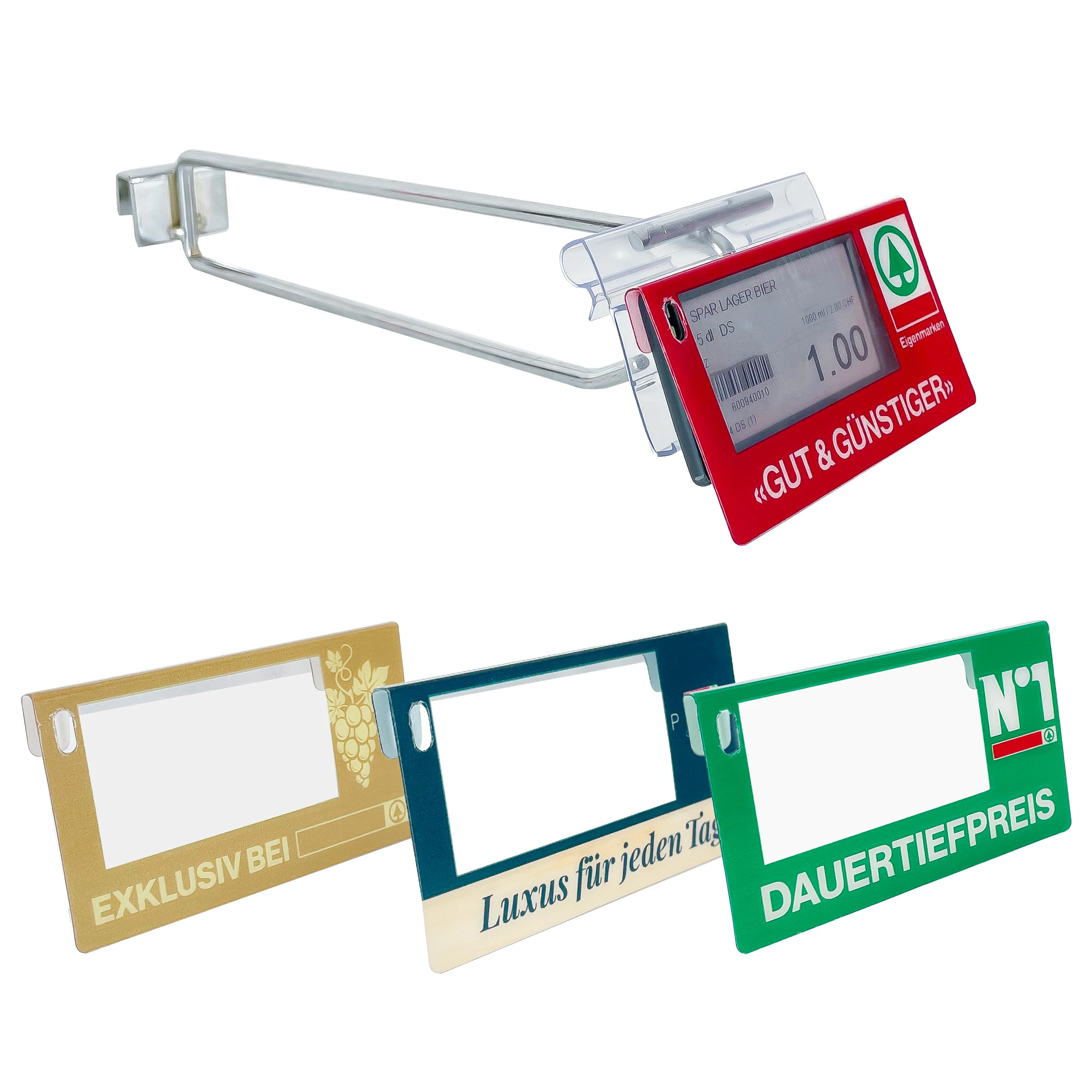 Free Design Wholesale Custom Shelving Signage ESL Shelf Talkers for Supermarket Shelves