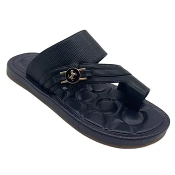Hot selling Boys Arabic Comfortable Outdoor Footwear PU Slippers Sandals