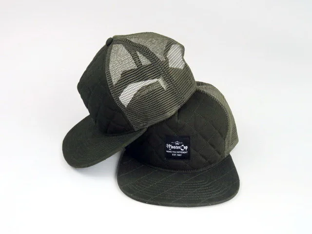 5-panel flat brim foam tucker cap mesh cap snapback cap