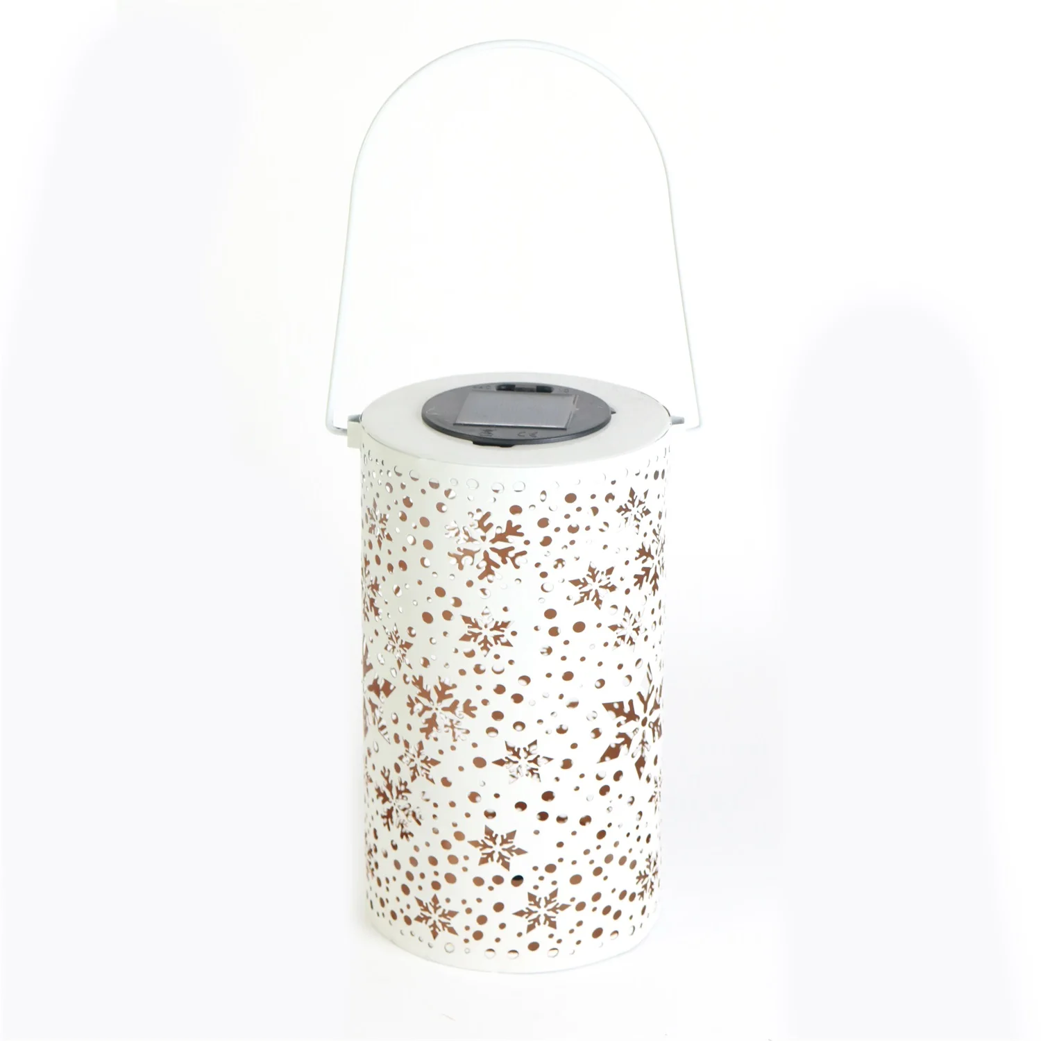 Solar Hanging LED Lanterns with Handle Waterproof, Decorative Retro Metal Lights for Table Patio Yard Pathway Walkway