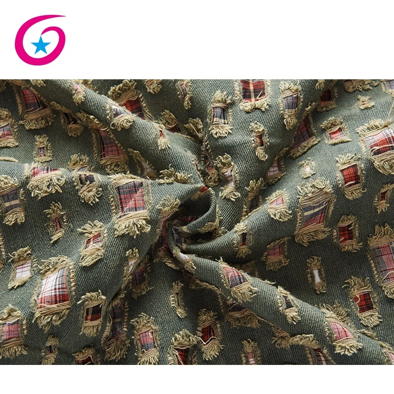 Специальная технология пробивки полиэфирной хлопчатобумажной джинсовой ткани