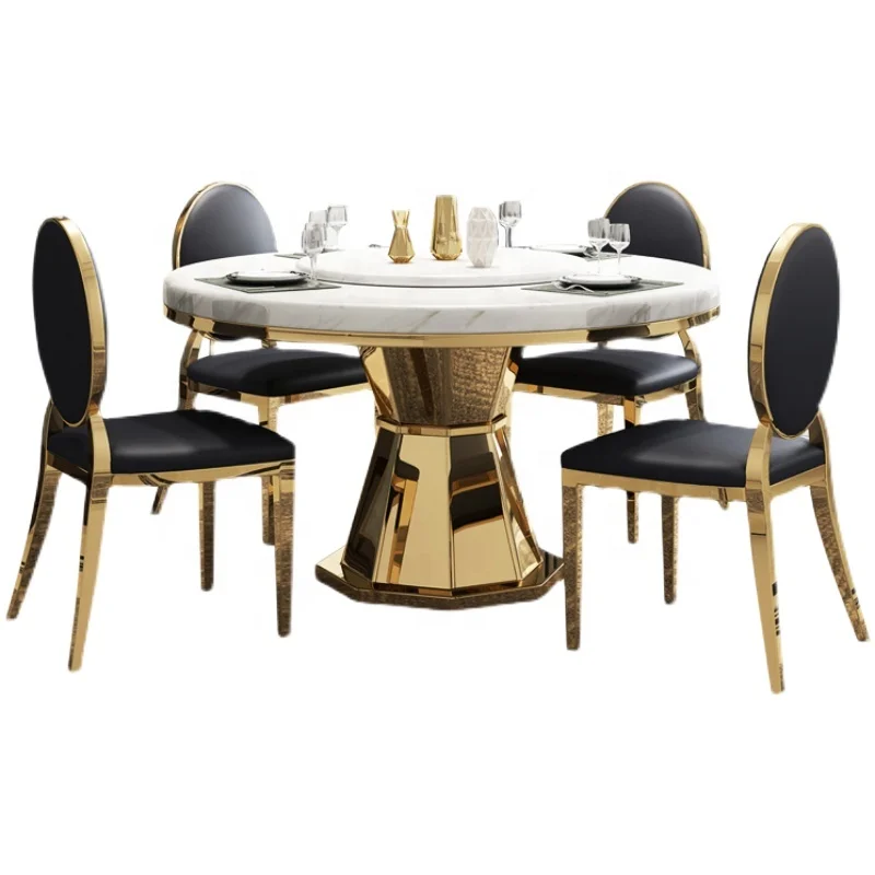 Circular Design Round Dining Modern Table Round Marble Dining Tables DTY003