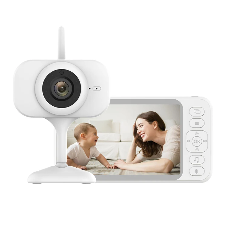 2.4G Baby Monitor Camera Wireless Audio Radio Nanny Music Intercom 4.3inch LCD Portable Babysitter Video Monitor