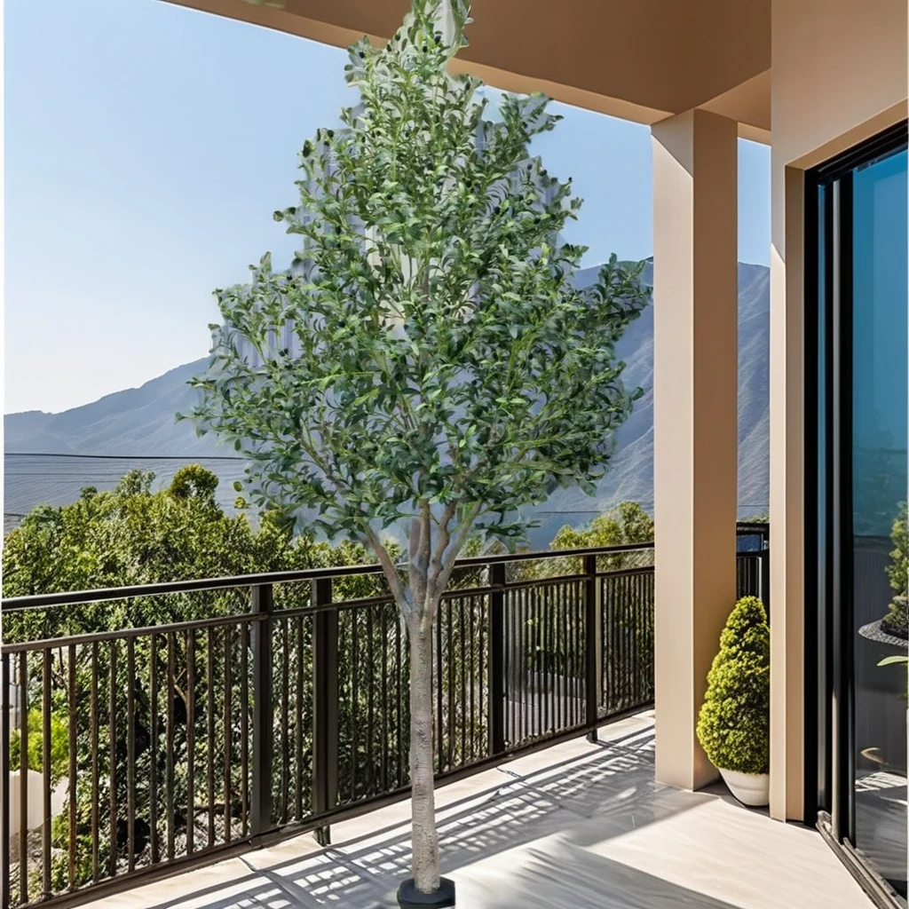 10ft 3M Large Artificial Olive Tree in Greenery Style Durable Plastic and Wood with Leaf and Pot Features Minimum Order 2 Piece